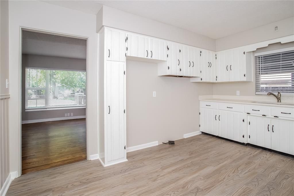 Interior, Kitchen, Wood Texture Flooring