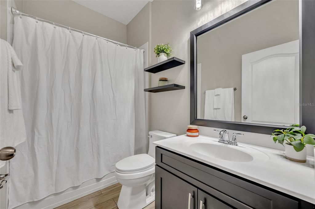 Bathroom, Interior, Wood Texture Flooring