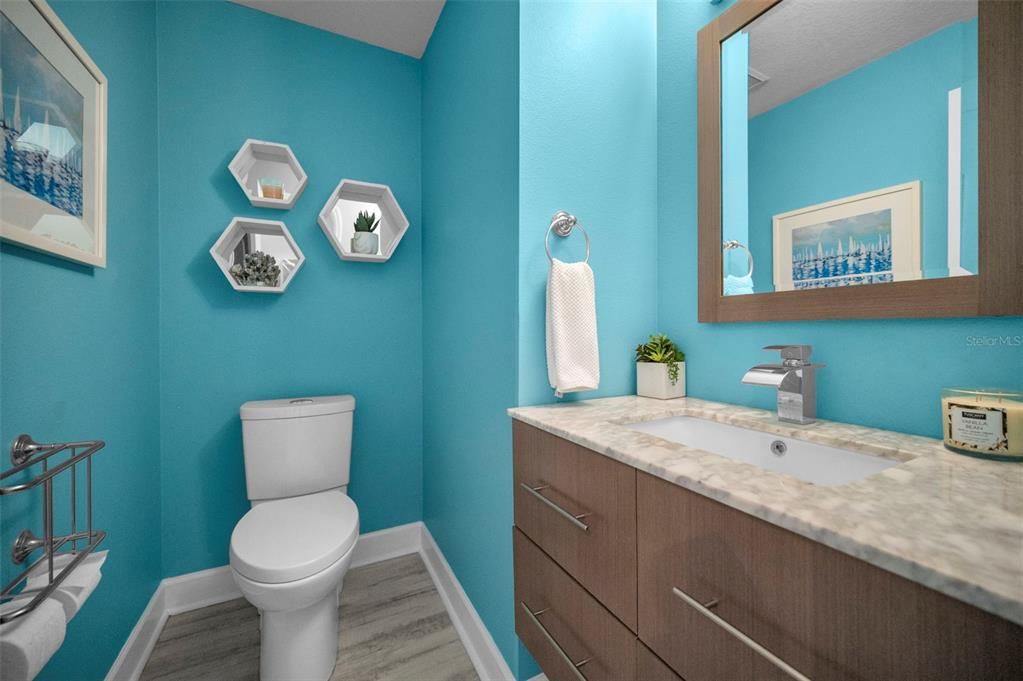 Bathroom, Interior, Wood Texture Flooring