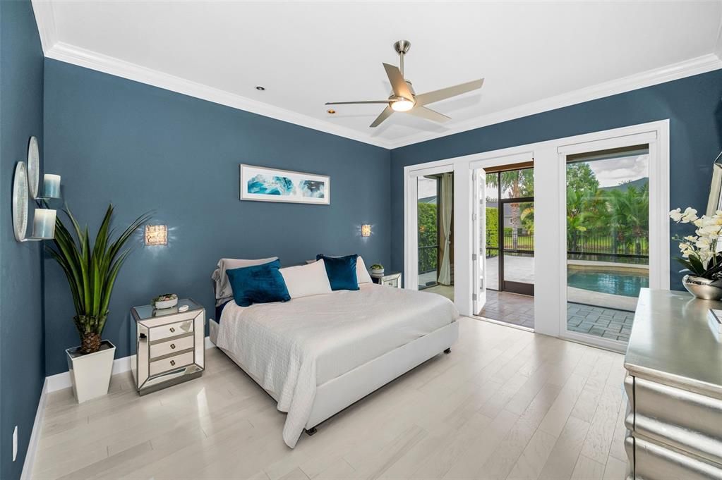 Bedroom, Interior, Wood Texture Flooring