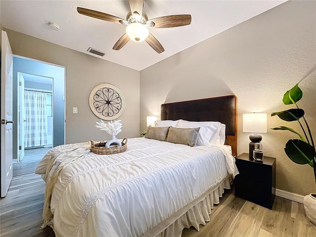 Bedroom, Interior, Wood Texture Flooring