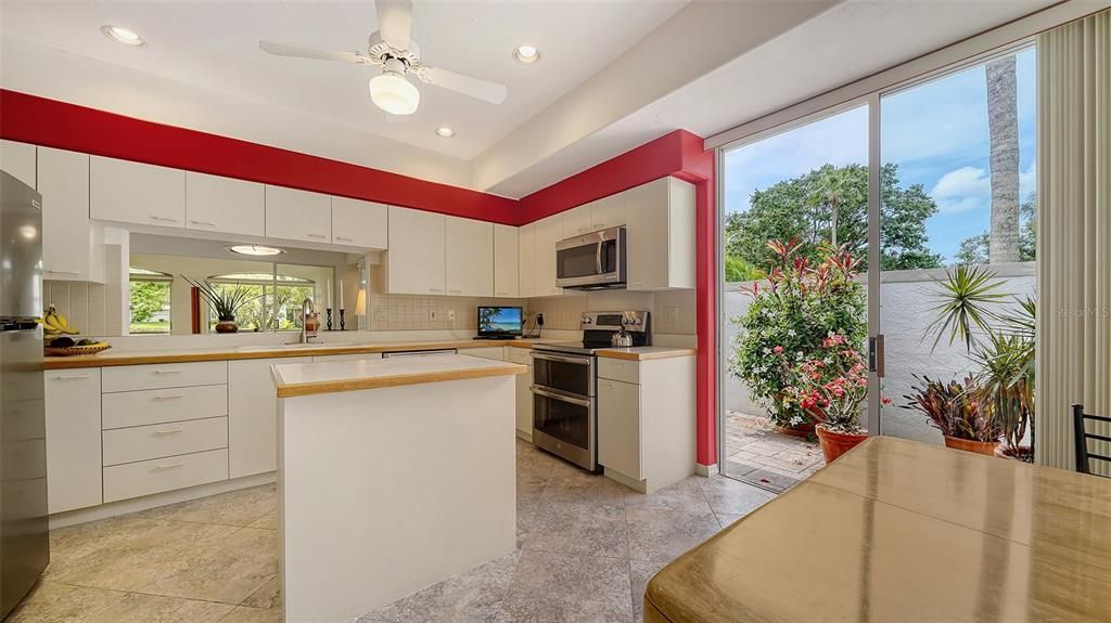 Interior, Kitchen, Recessed Lighting, Stainless Steel Appliances