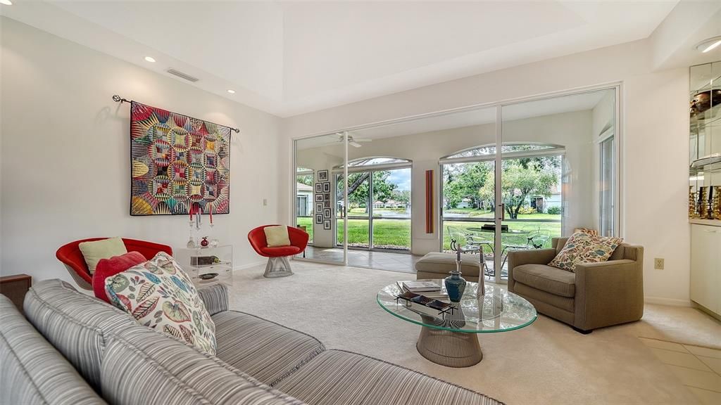 Interior, Living room, Recessed Lighting
