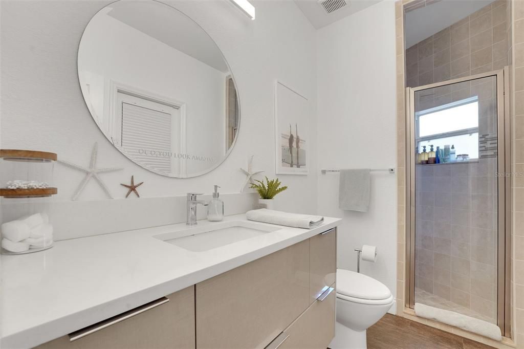 Bathroom, Interior, Wood Texture Flooring