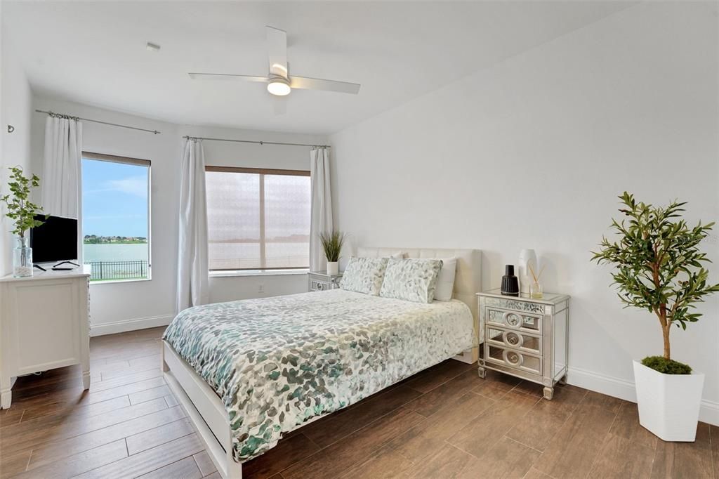 Bedroom, Interior, Water, Wood Texture Flooring