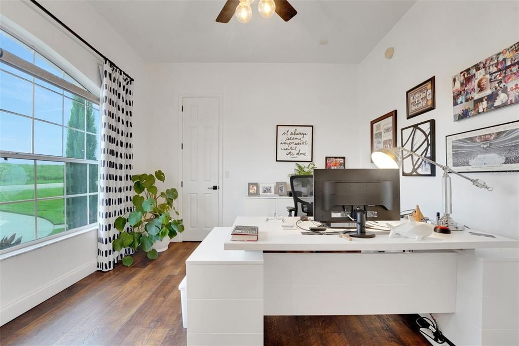 Home Office, Interior, Wood Texture Flooring