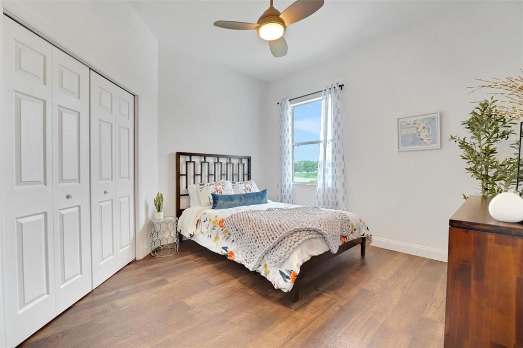 Bedroom, Interior, Wood Texture Flooring