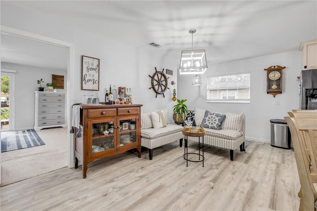 Interior, Pendant Lights, Wood Texture Flooring