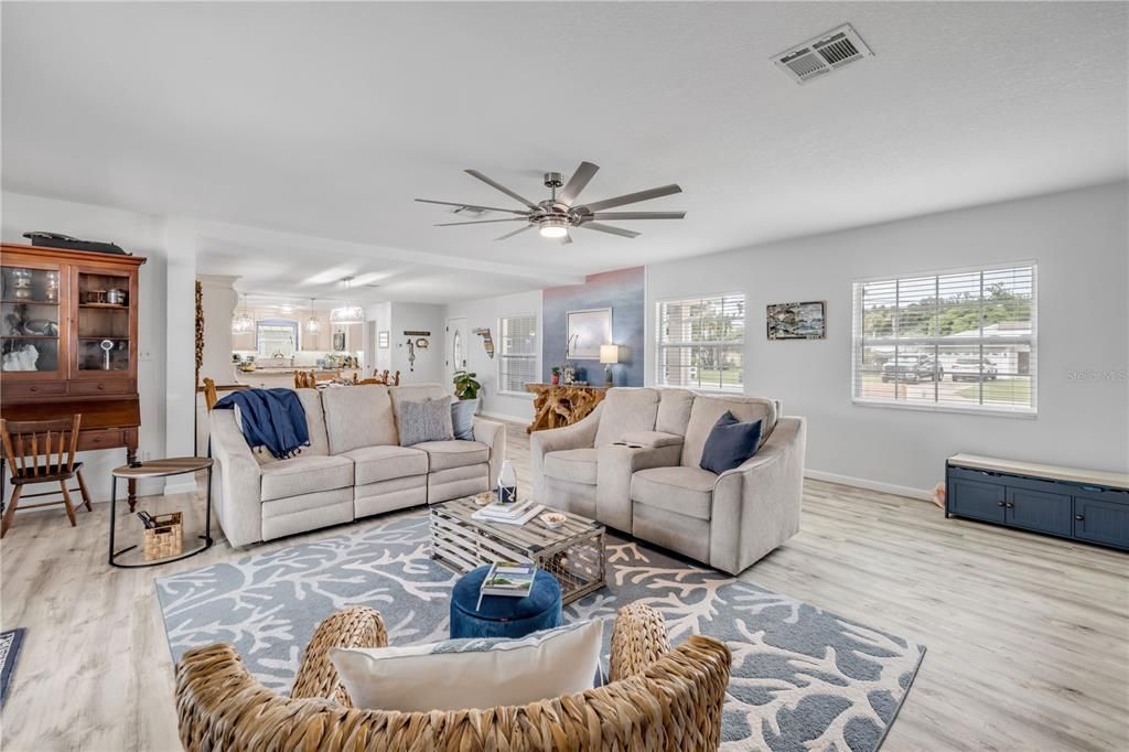 Interior, Kitchen, Living room, Wood Texture Flooring