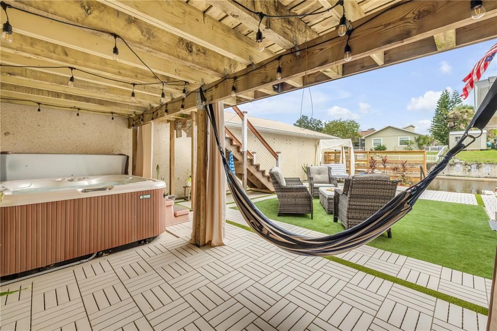 Backyard, Exterior, Hot Tub