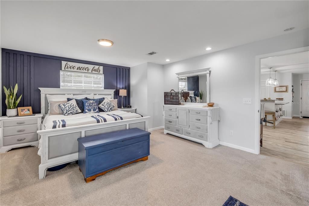 Bedroom, Interior, Pendant Lights, Recessed Lighting