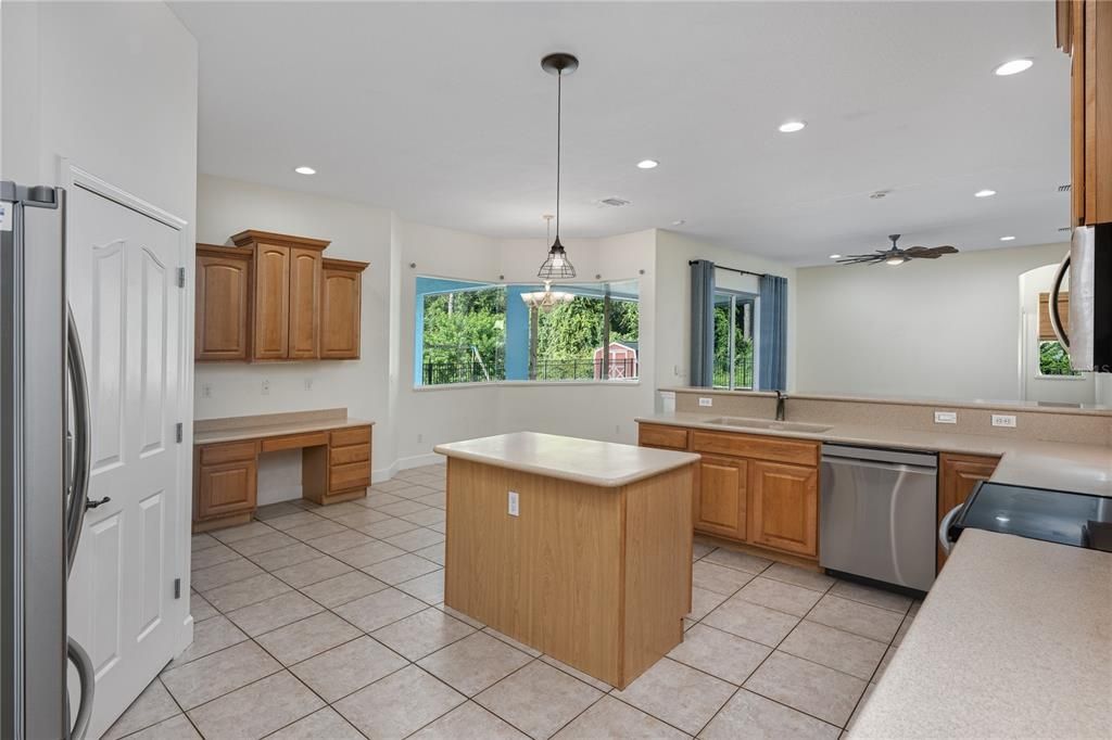 Interior, Kitchen, Pendant Lights, Recessed Lighting