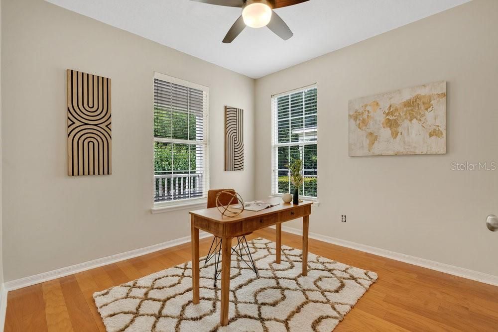 Home Office, Interior, Wood Texture Flooring