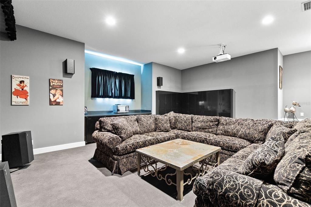 Interior, Living room, Recessed Lighting