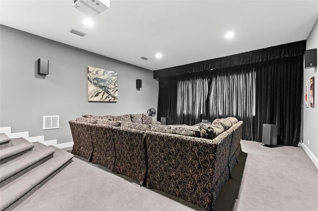 Interior, Living room, Recessed Lighting