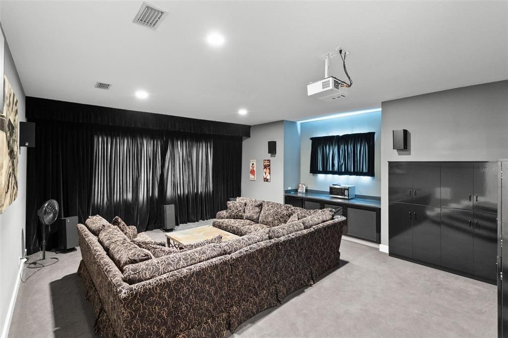 Interior, Living room, Recessed Lighting