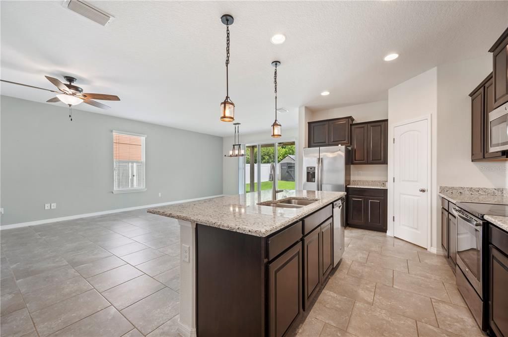 Interior, Kitchen, Pendant Lights, Recessed Lighting