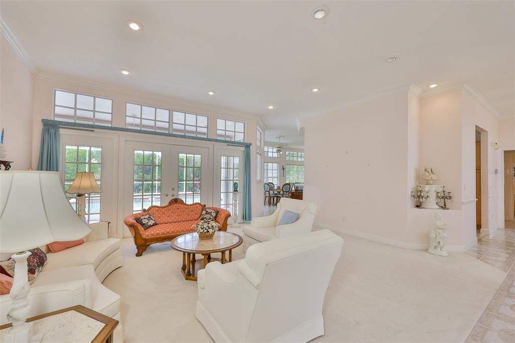 Interior, Living room, Recessed Lighting