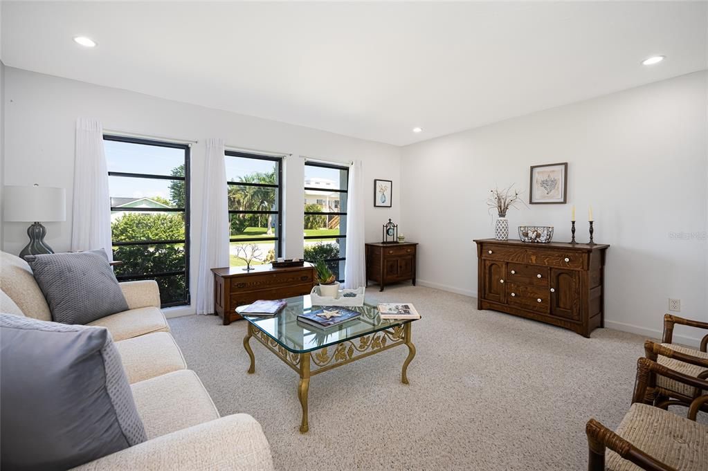 Interior, Living room, Recessed Lighting