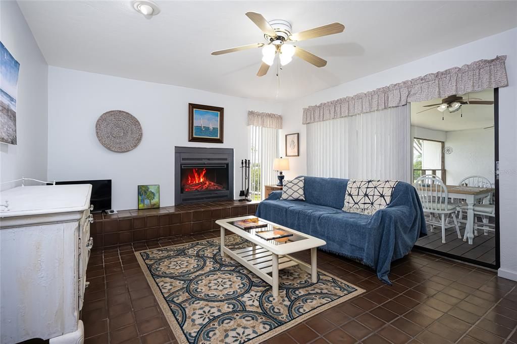 Dining room, Fireplace, Interior, Living room