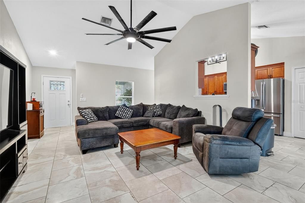 Interior, Kitchen, Living room, Recessed Lighting, Stainless Steel Appliances