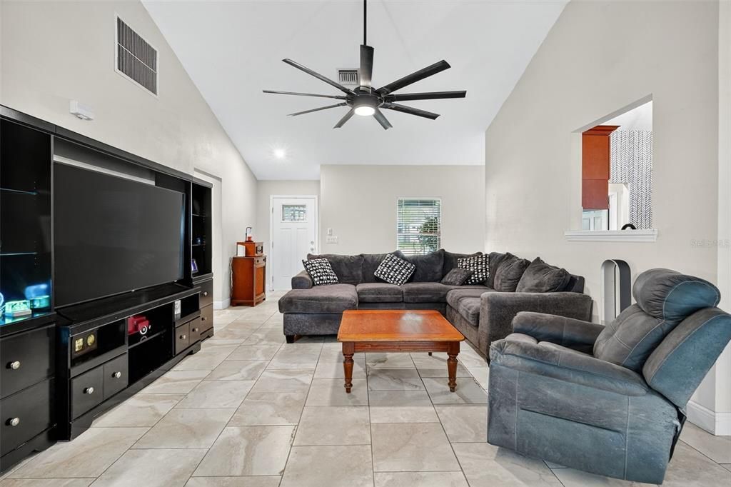 Interior, Living room, Recessed Lighting