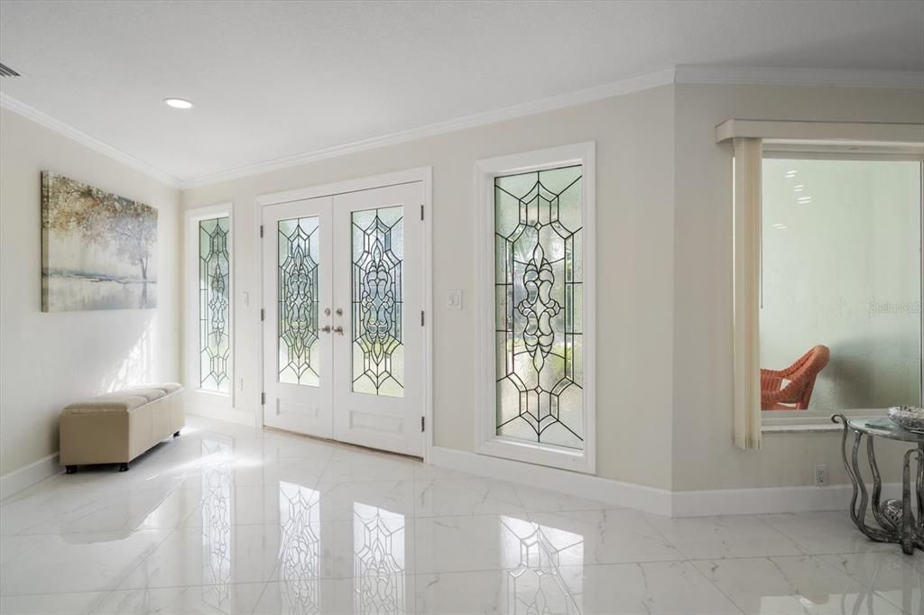 Interior, Marble, Recessed Lighting
