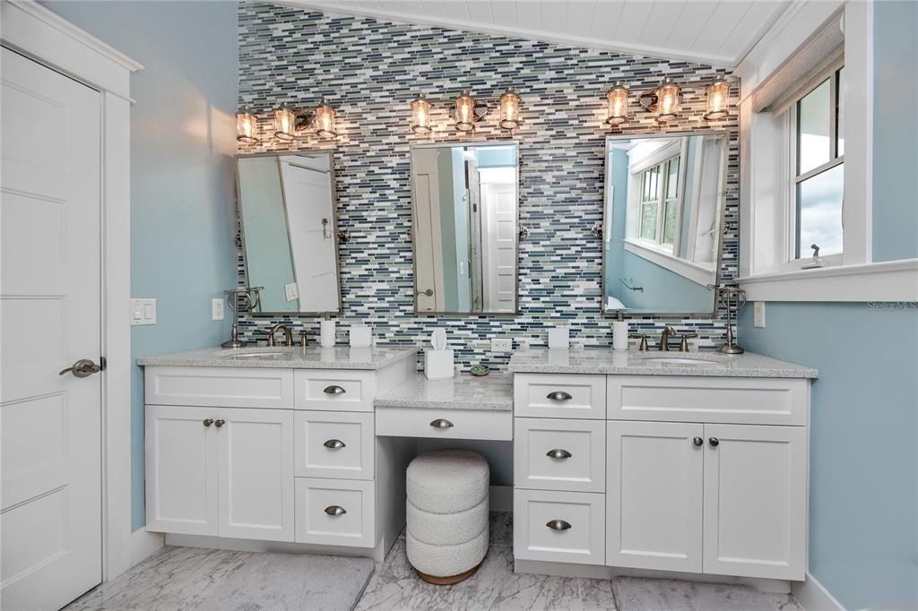 Bathroom, Dual Sink Vanities, Interior, Marble