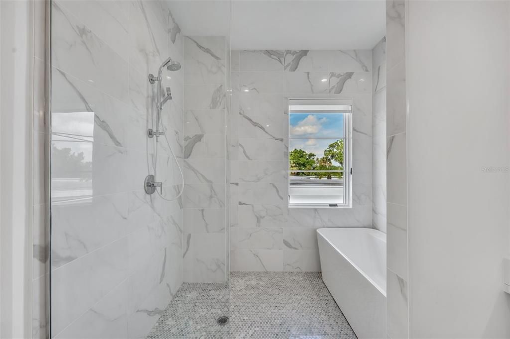 Bathroom, Interior, Marble Walls