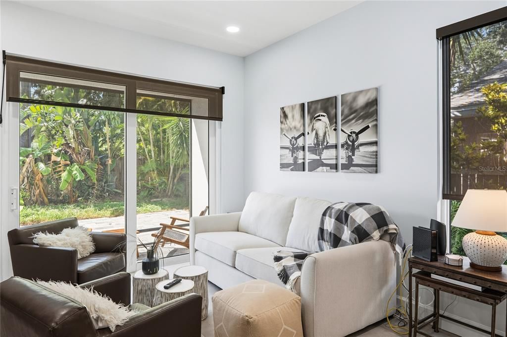 Interior, Living room, Recessed Lighting