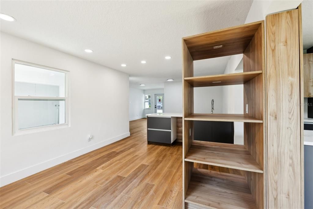 Interior, Recessed Lighting, Wood Texture Flooring