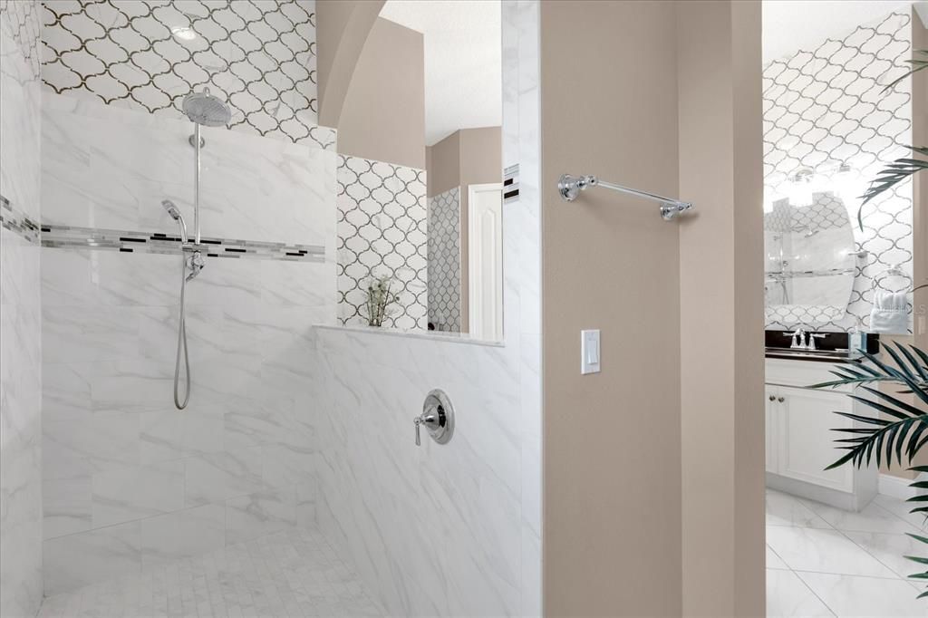 Bathroom, Interior, Marble Walls
