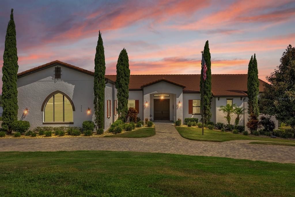 Backyard, Exterior, Facade, Spanish Mediterranean