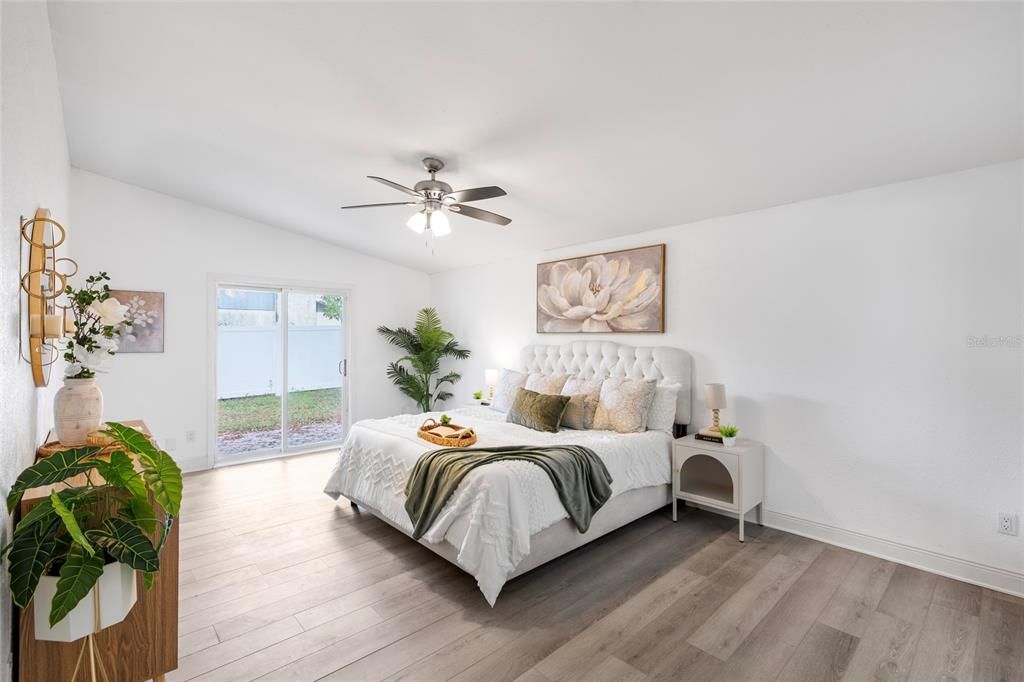 Bedroom, Interior, Wood Texture Flooring