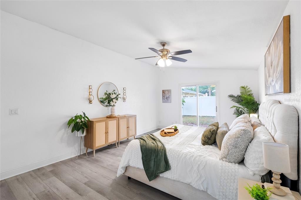 Bedroom, Interior, Wood Texture Flooring