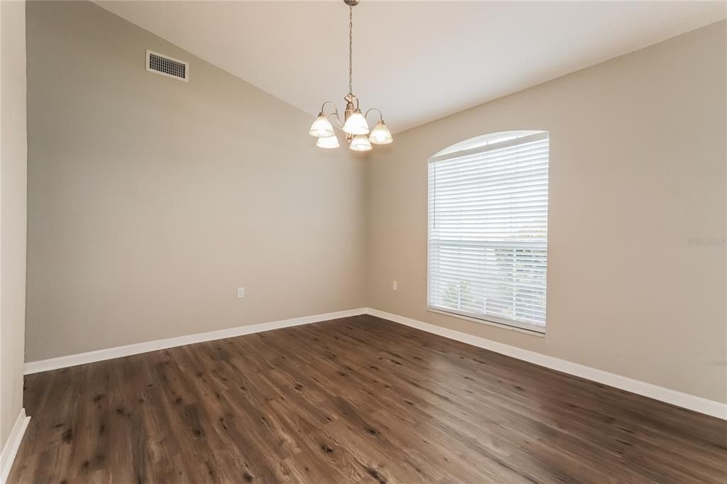 Chandelier, Empty room, Interior, Wood Texture Flooring