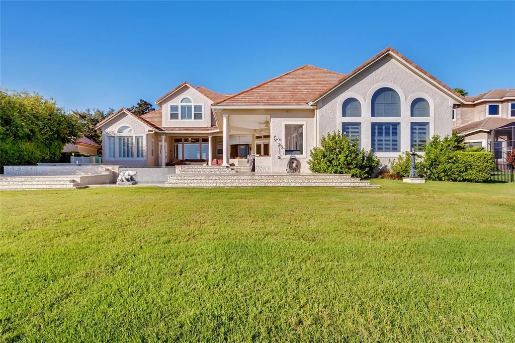 Backyard, Exterior, Facade, Mediterranean