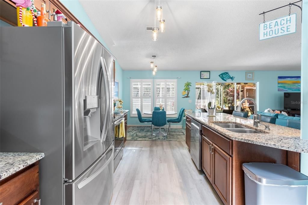 Dining room, Interior, Kitchen, Wood Texture Flooring