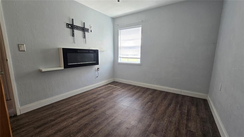 Empty room, Fireplace, Interior, Wood Texture Flooring