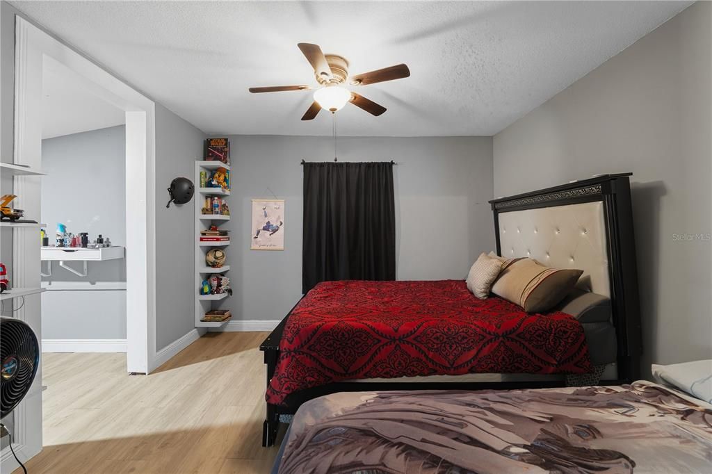 Bedroom, Interior, Wood Texture Flooring