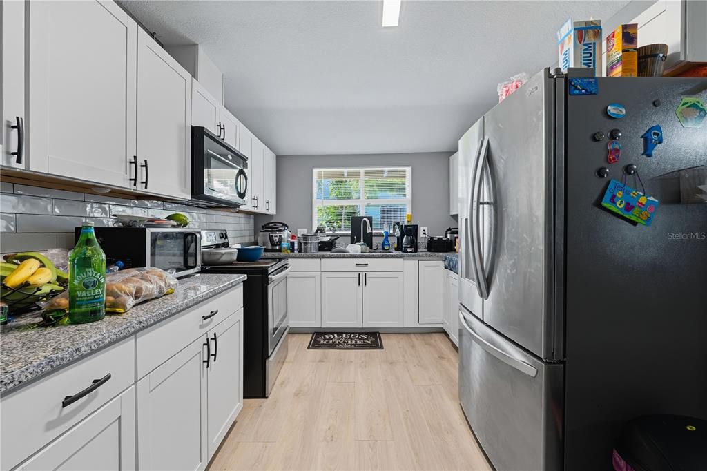 Interior, Kitchen, Wood Texture Flooring