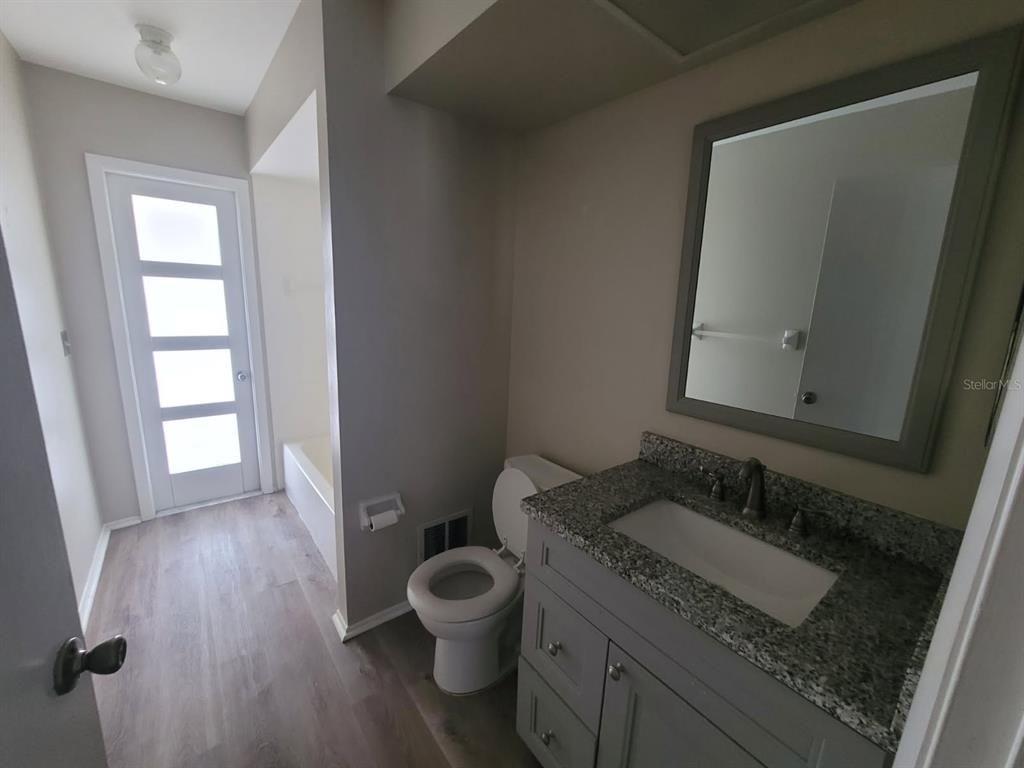 Bathroom, Interior, Wood Texture Flooring