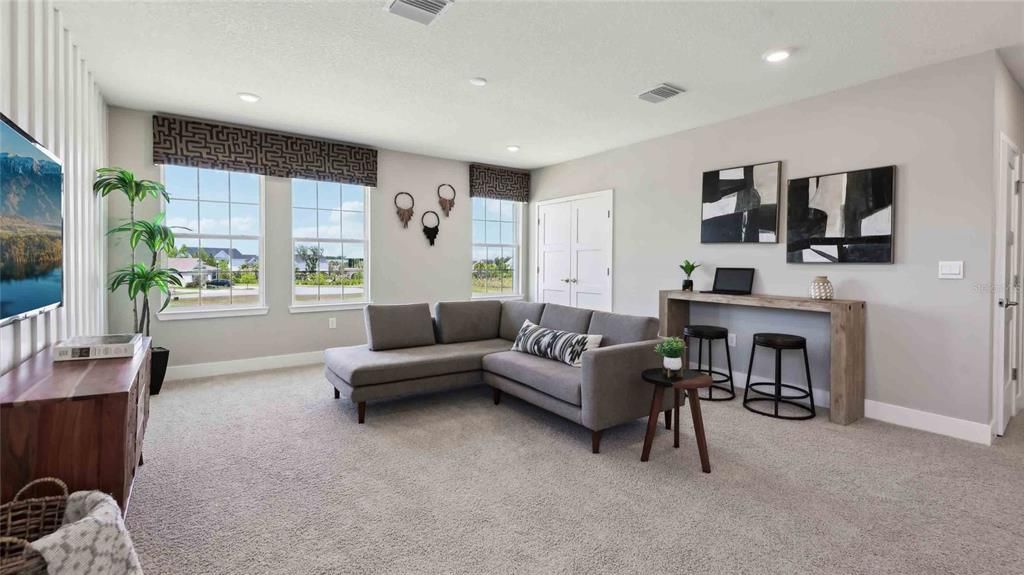 Interior, Living room, Recessed Lighting