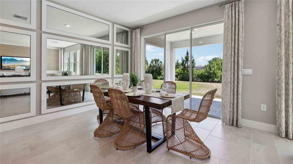 Dining room, Interior, Recessed Lighting