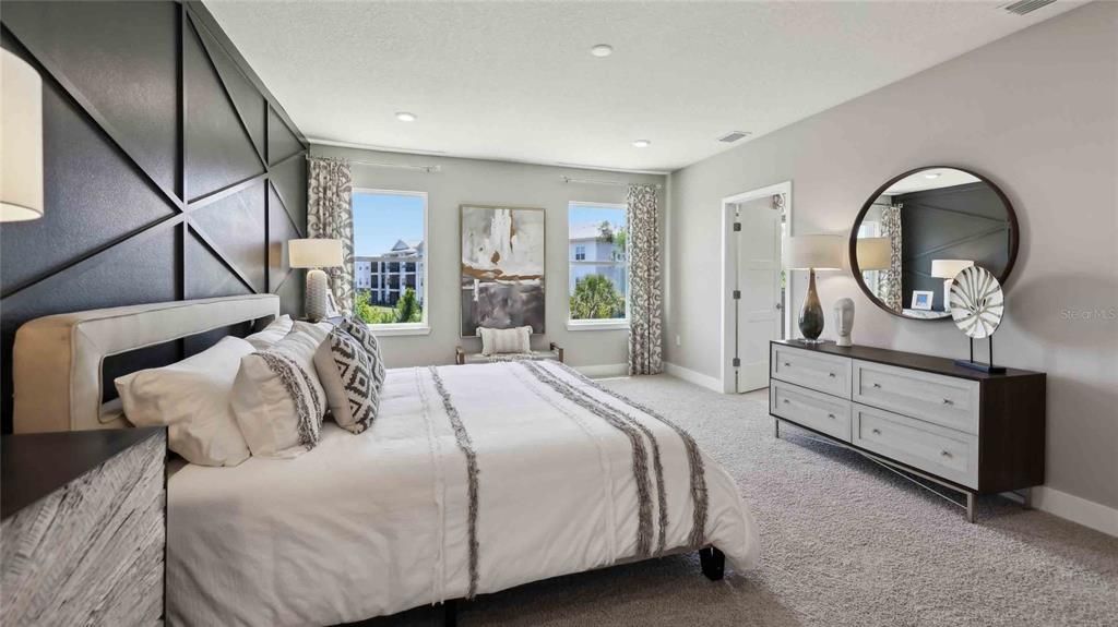 Bedroom, Interior, Recessed Lighting