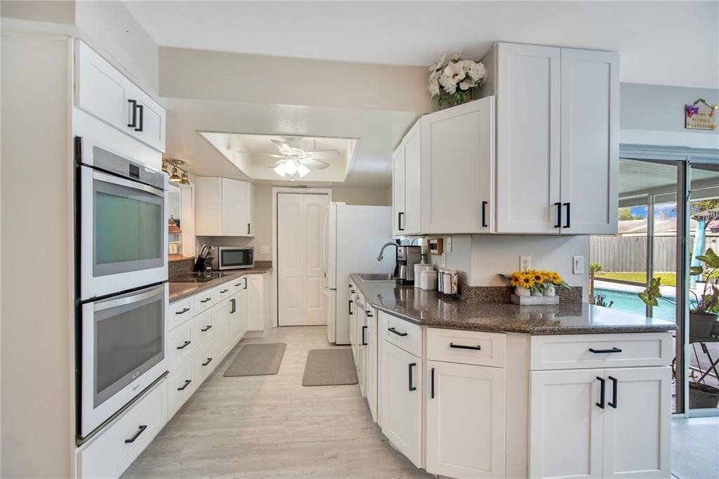 Interior, Kitchen, Wood Texture Flooring