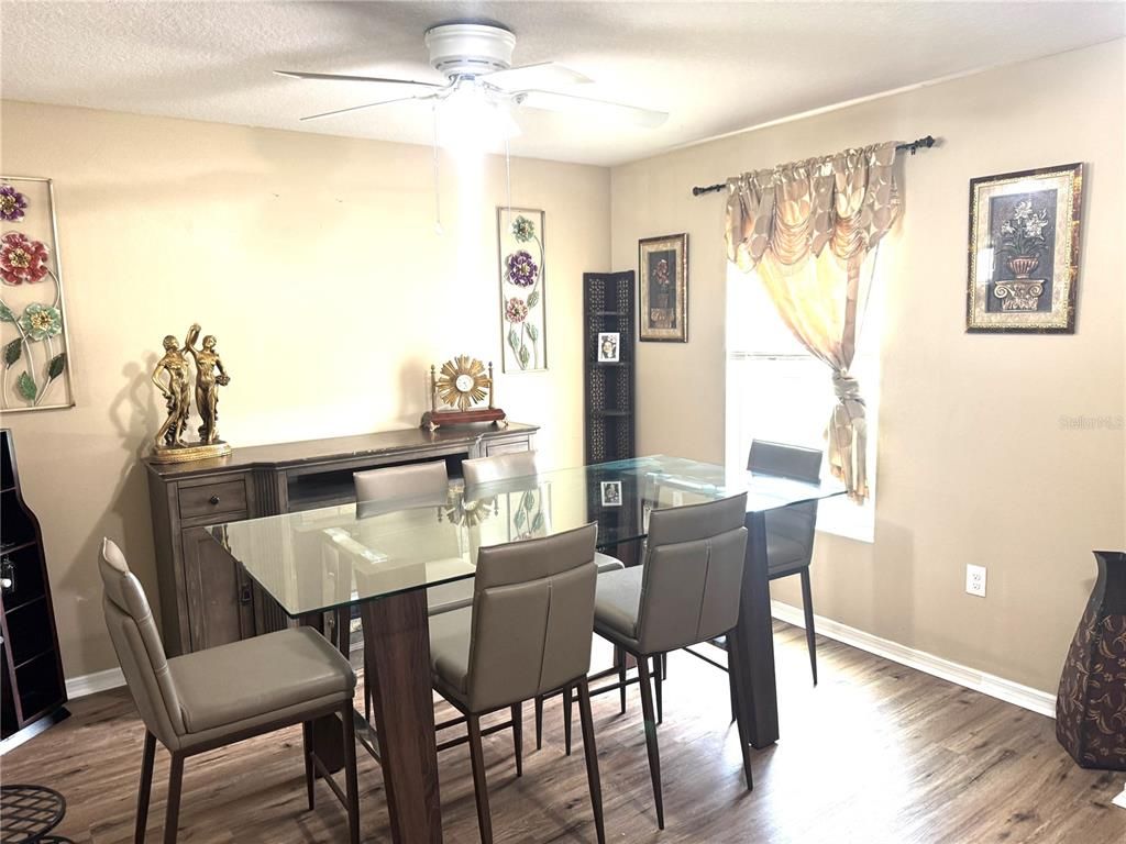 Dining room, Interior, Wood Texture Flooring