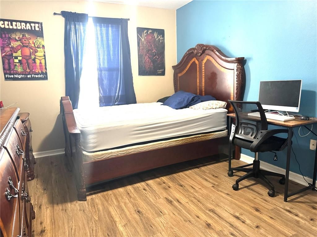 Bedroom, Home Office, Interior, Wood Texture Flooring