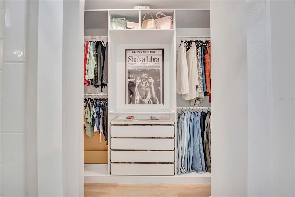 Interior, Walk-in Closets, Wood Texture Flooring