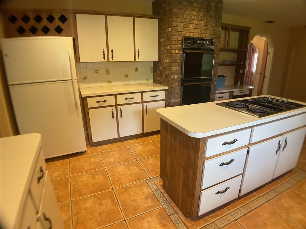 Interior, Kitchen, Stone Walls